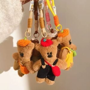 Cute Bear Keychain Charm